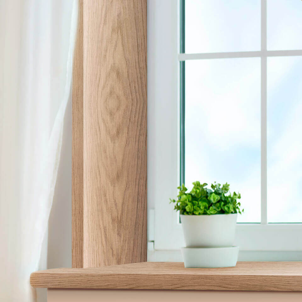 Откосы шпонированные